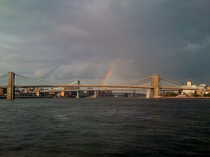 Rainbow over New York Harbor